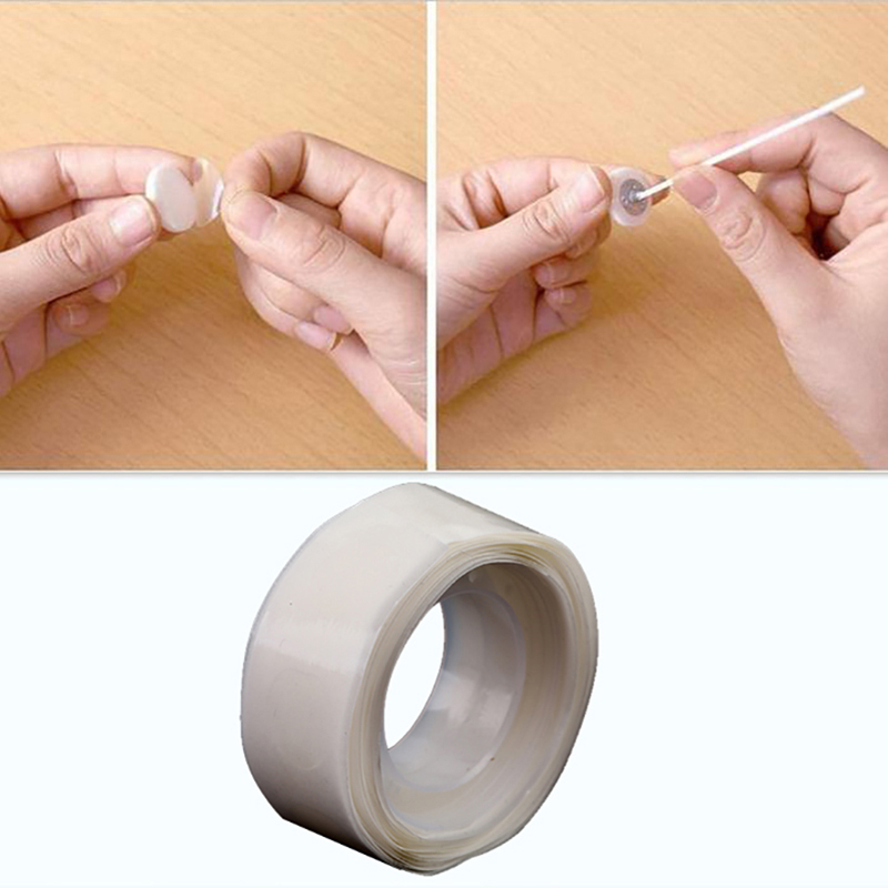 Adhesive Dot Wick - Kerzenherstellung, Dochte, Aufkleber, transparent, fester Kleber,