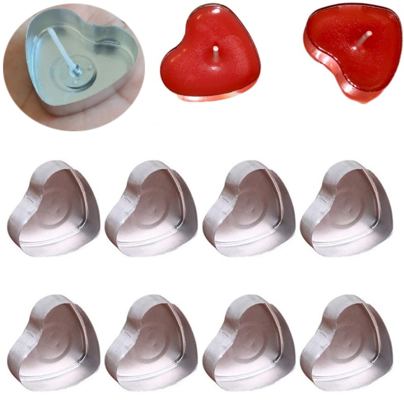 100 Sets herzförmige leere Alu – Candle Making Set Bewertung und Preis