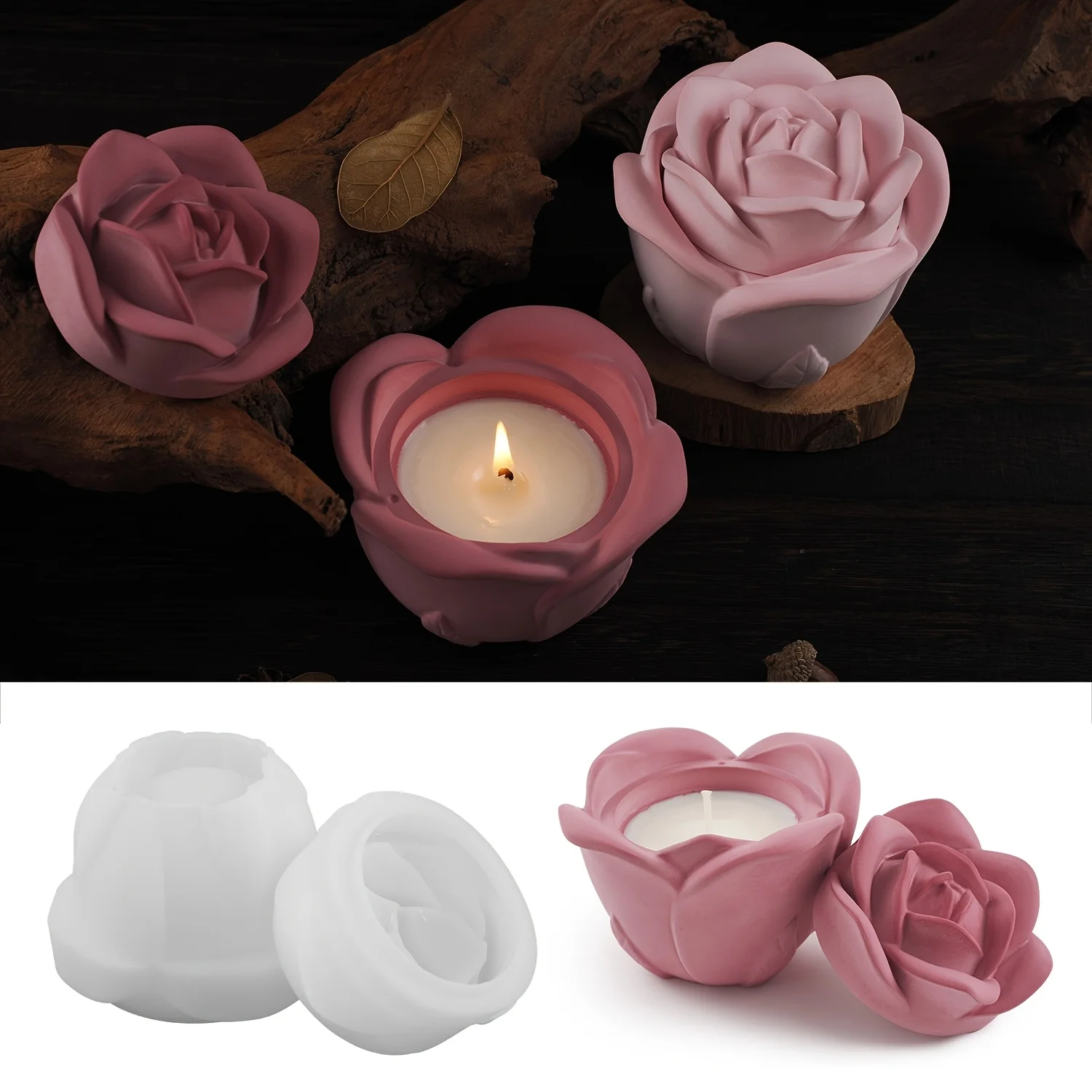 2-teiliges Set, rosenförmige S – Candle Making Set Bewertung und Preis