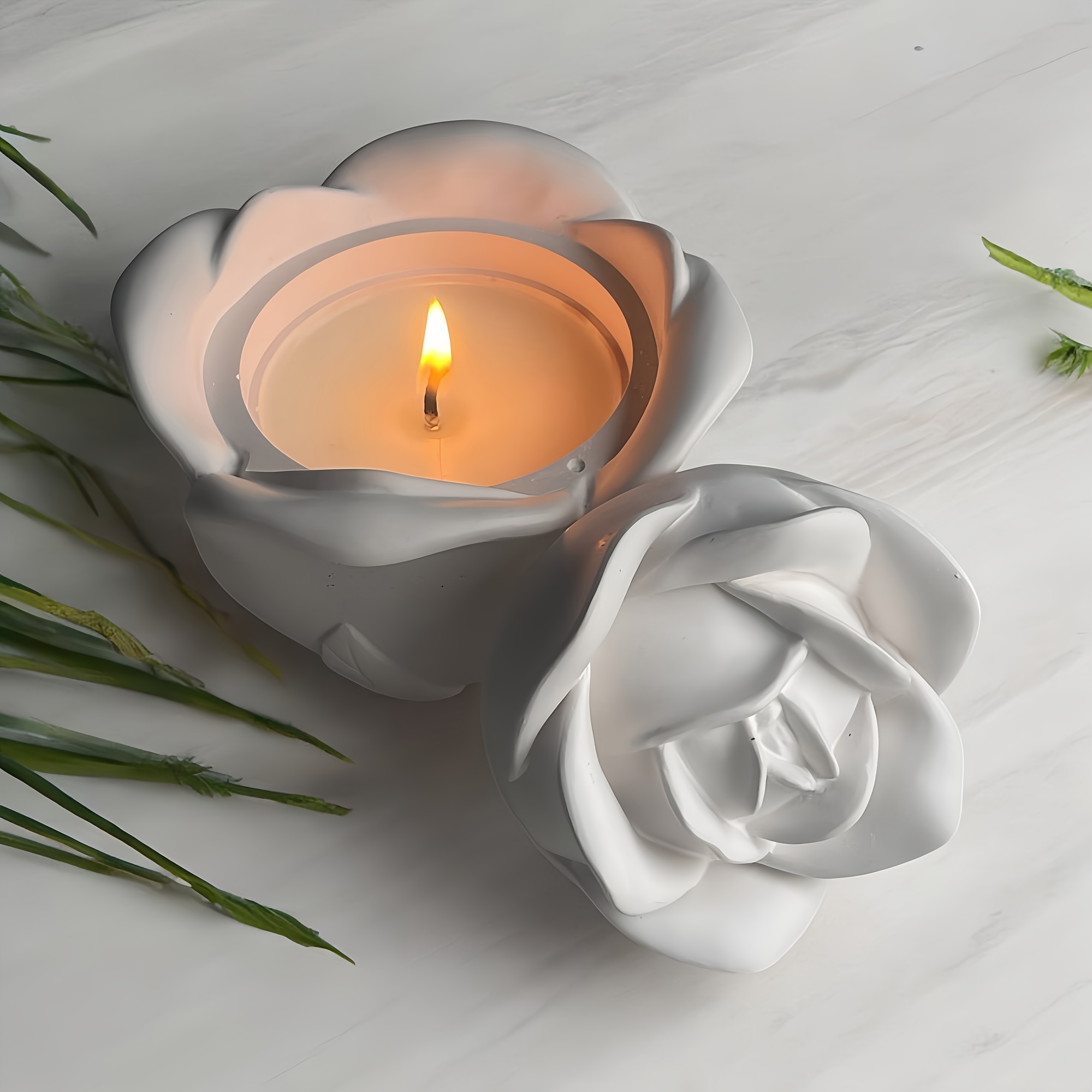 2-teiliges Set, rosenförmige S – Candle Making Set Bewertung und Preis