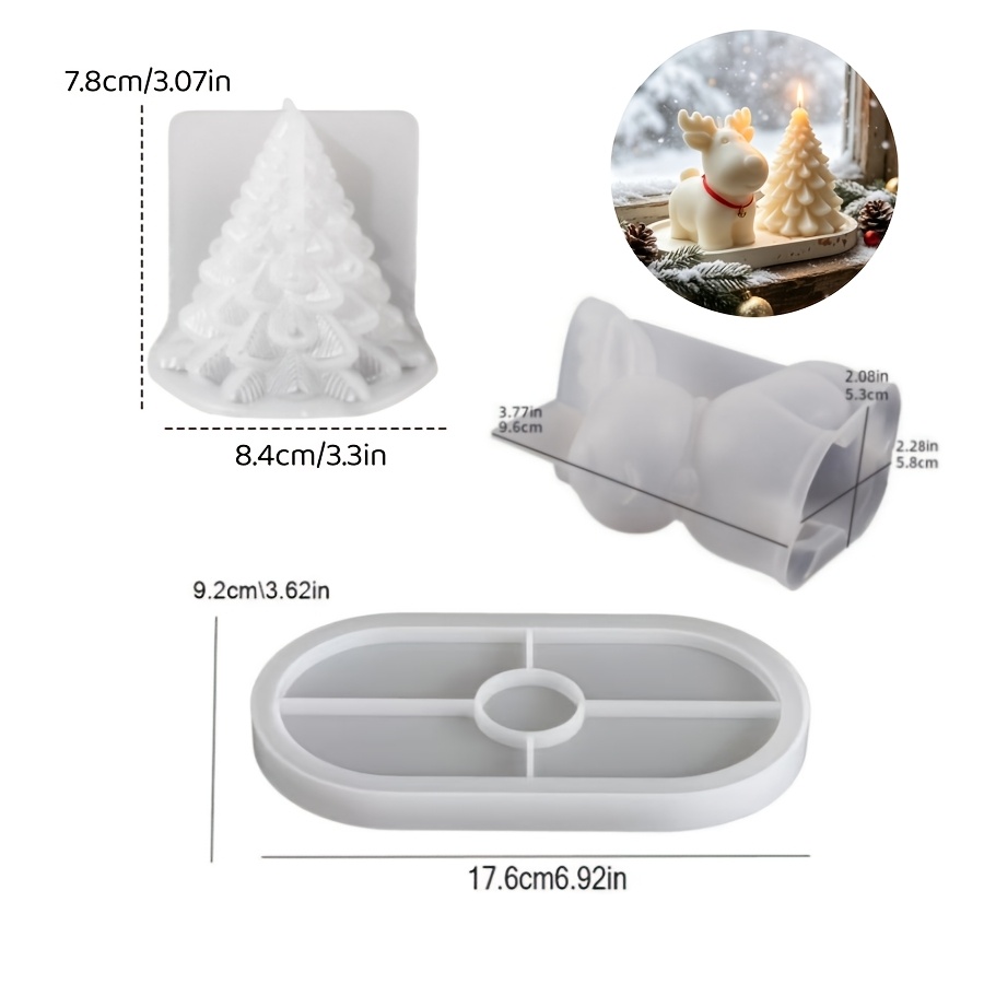 Ton-Silikonform 3-teiliges Set – Candle Making Set Bewertung und Preis